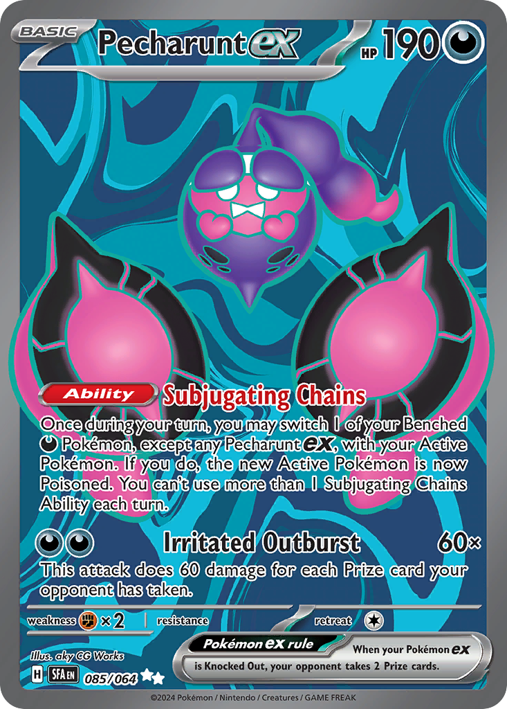 Pecharunt ex Pokémon card