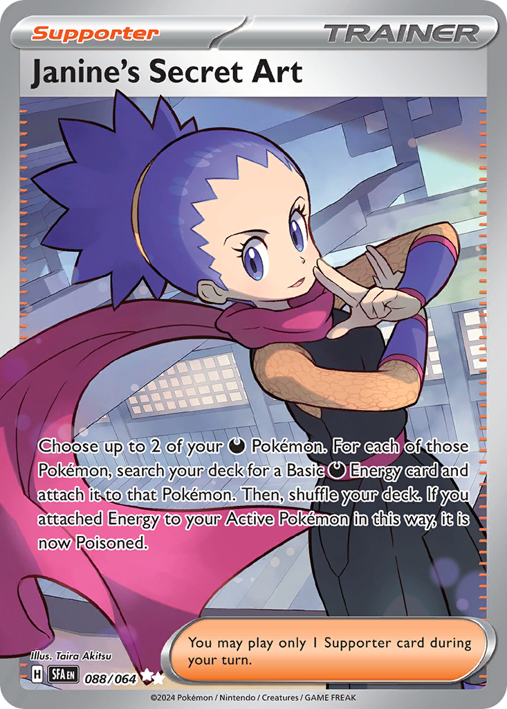 Janine's Secret Art Pokémon card