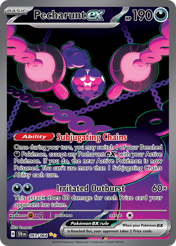 Pecharunt ex Pokémon card