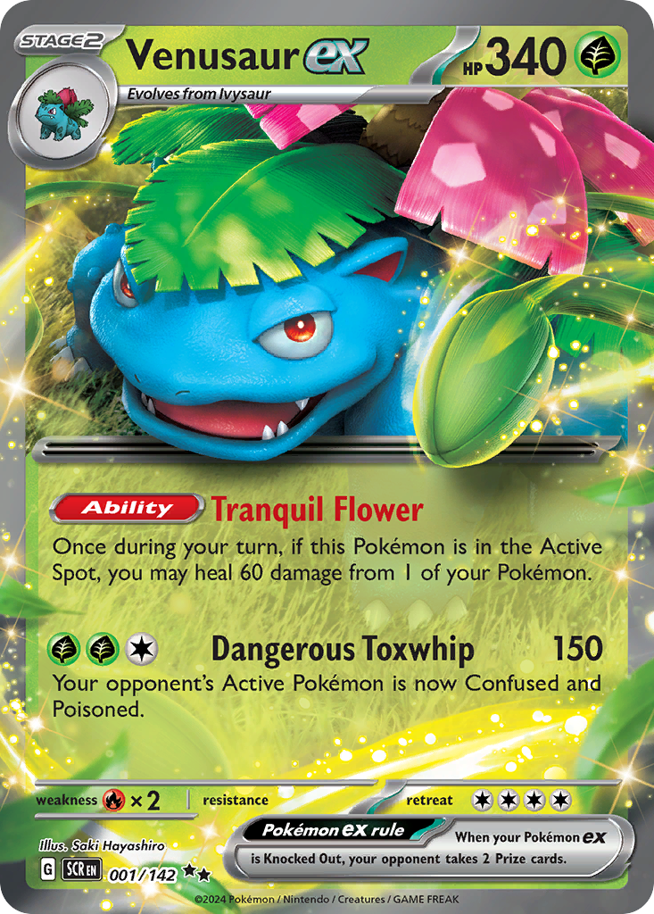 Venusaur ex Pokémon card