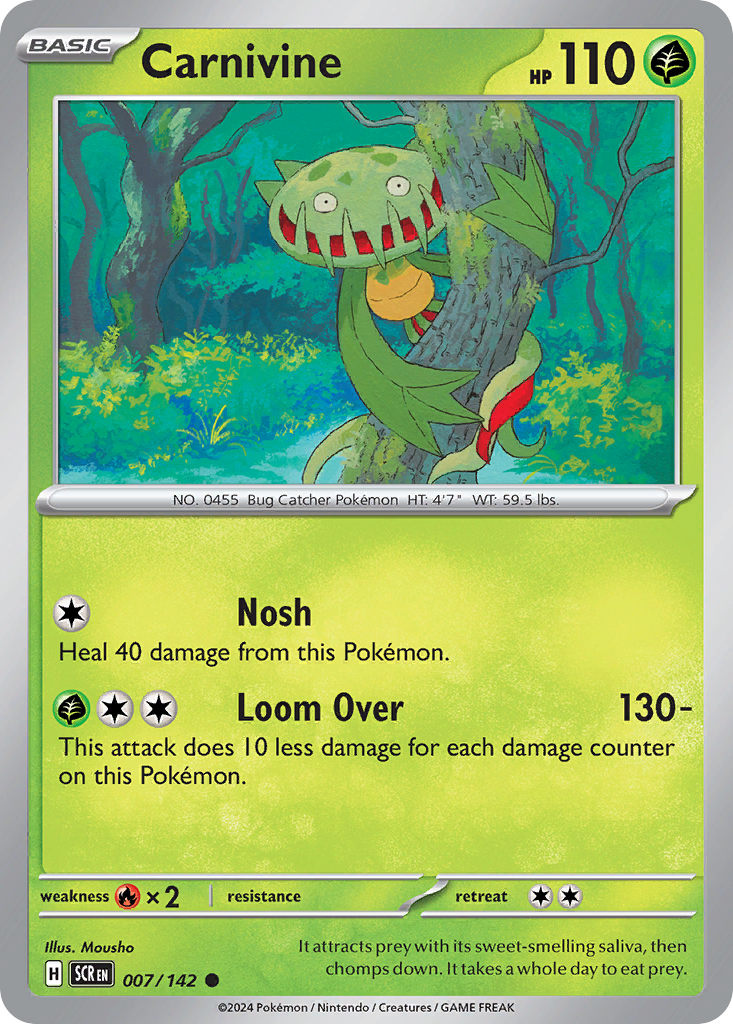 Carnivine Pokémon card