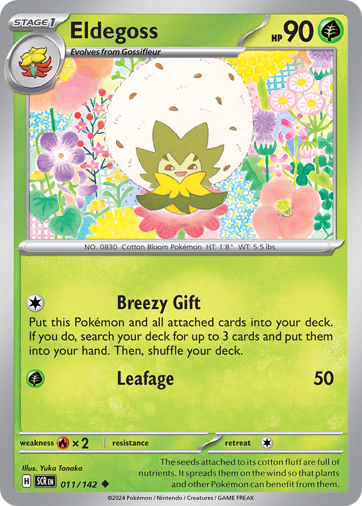 Eldegoss Pokémon card