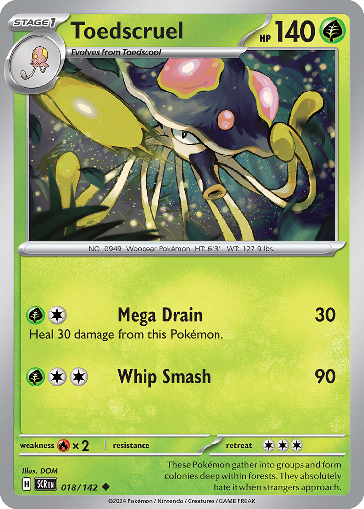 Toedscruel Pokémon card