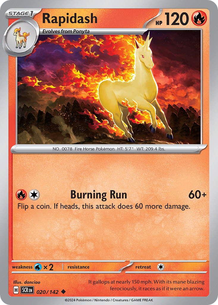 Rapidash Pokémon card