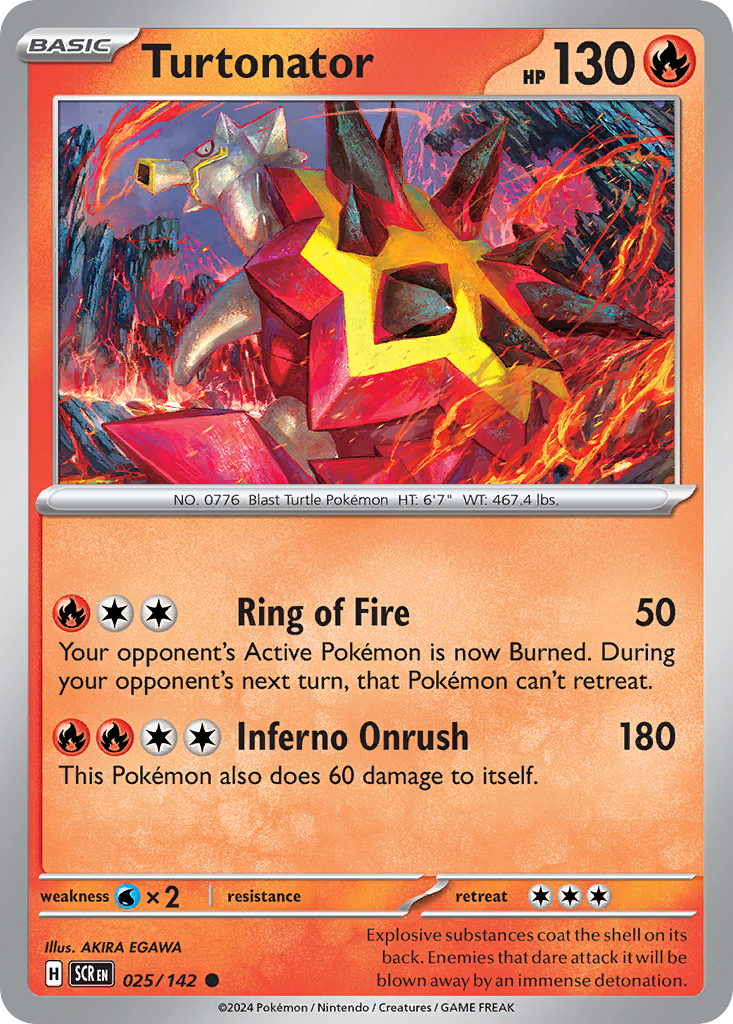 Turtonator Pokémon card
