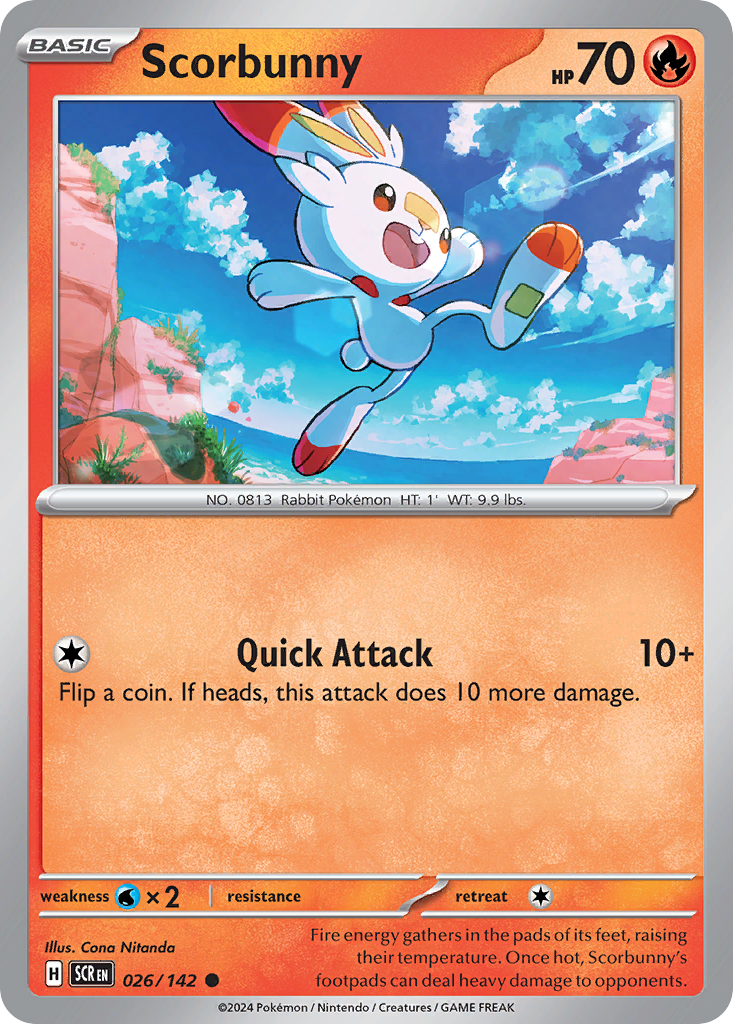 Scorbunny Pokémon card