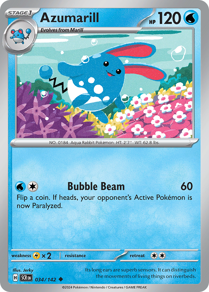 Azumarill Pokémon card