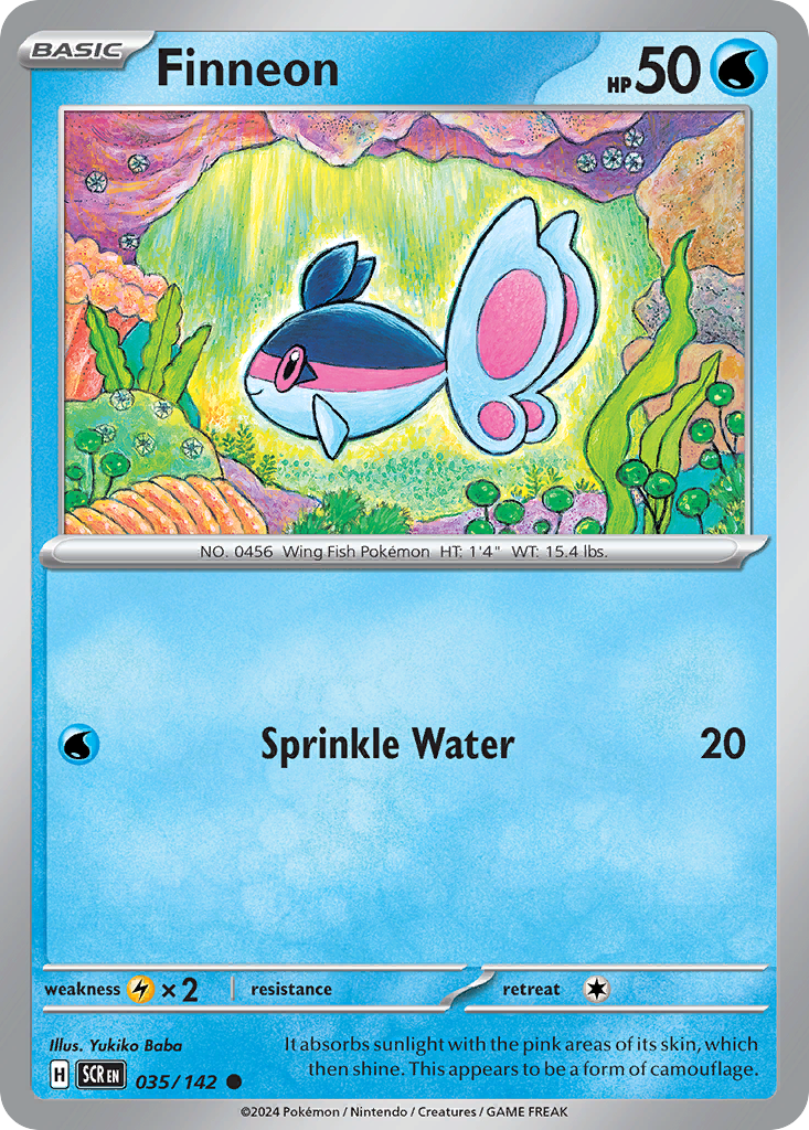 Finneon Pokémon card