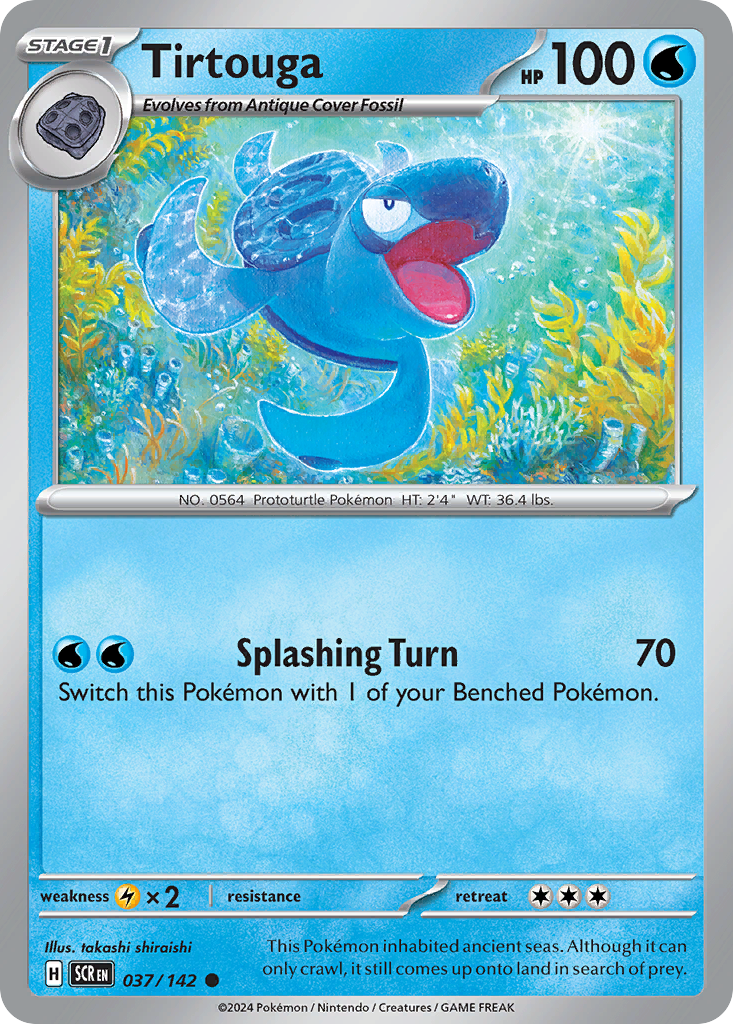 Tirtouga Pokémon card