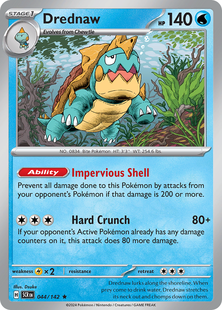 Drednaw Pokémon card