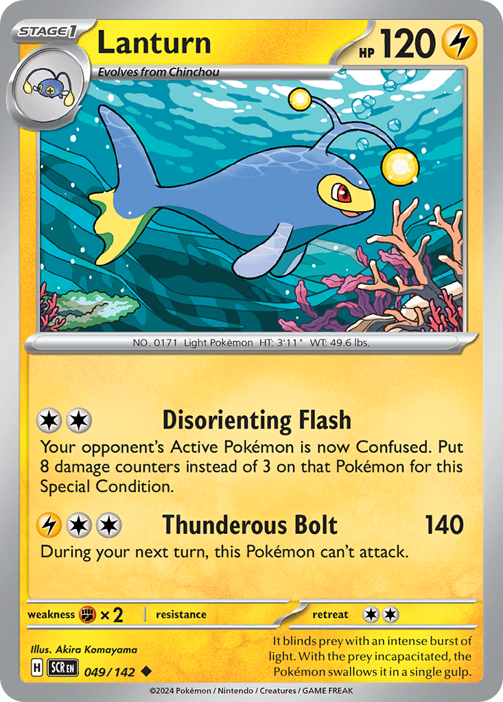 Lanturn Pokémon card