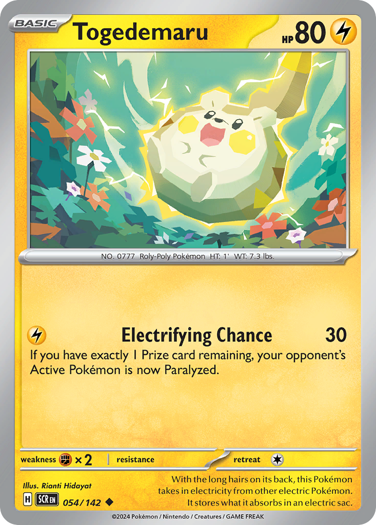 Togedemaru Pokémon card