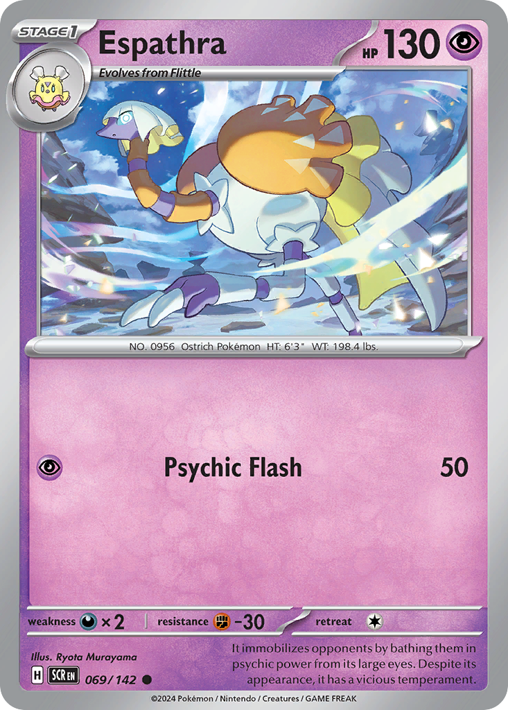 Espathra Pokémon card