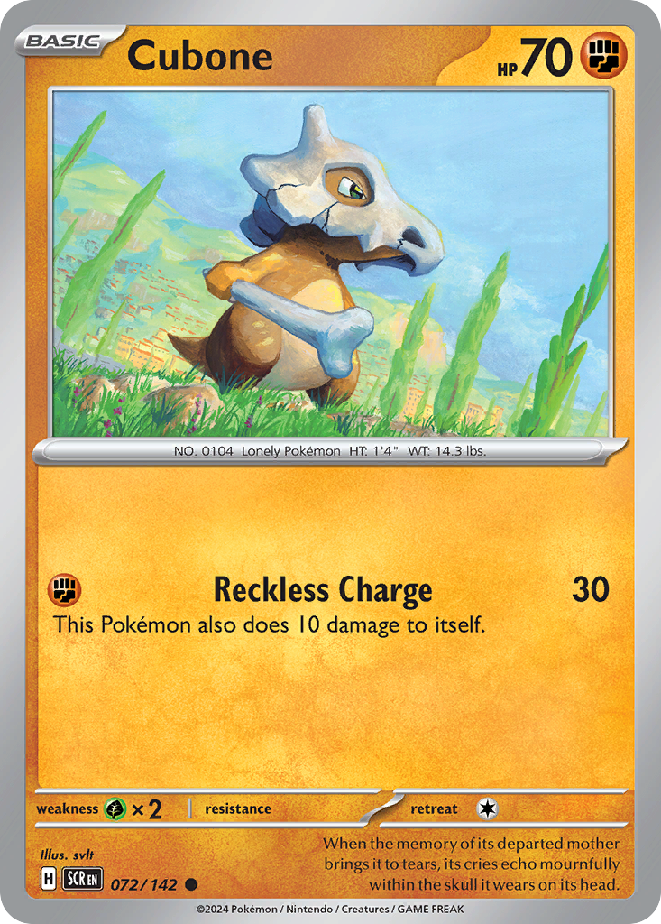 Cubone Pokémon card