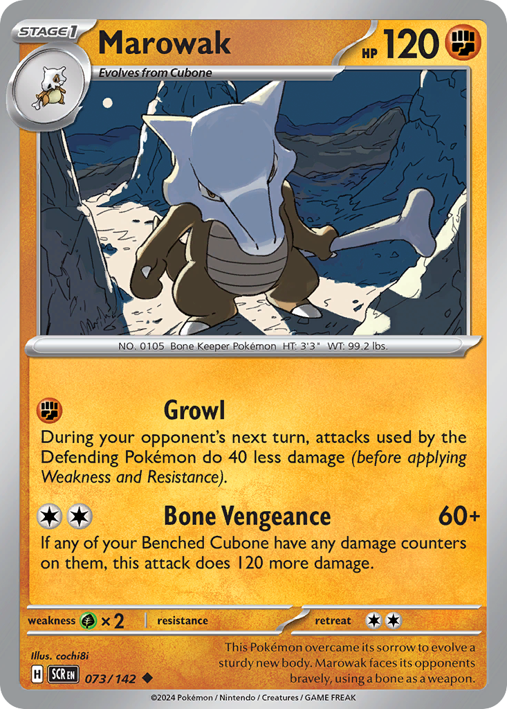 Marowak Pokémon card