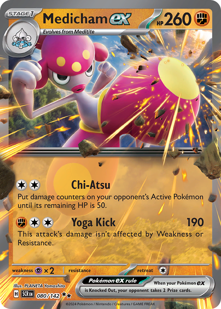 Medicham ex Pokémon card