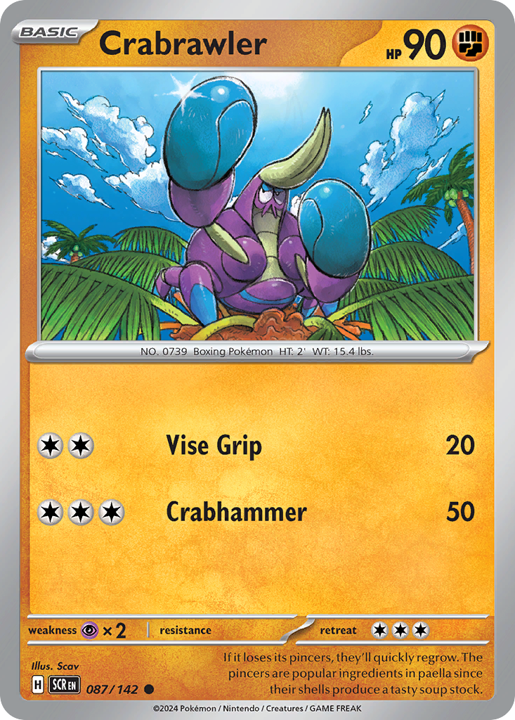Crabrawler Pokémon card