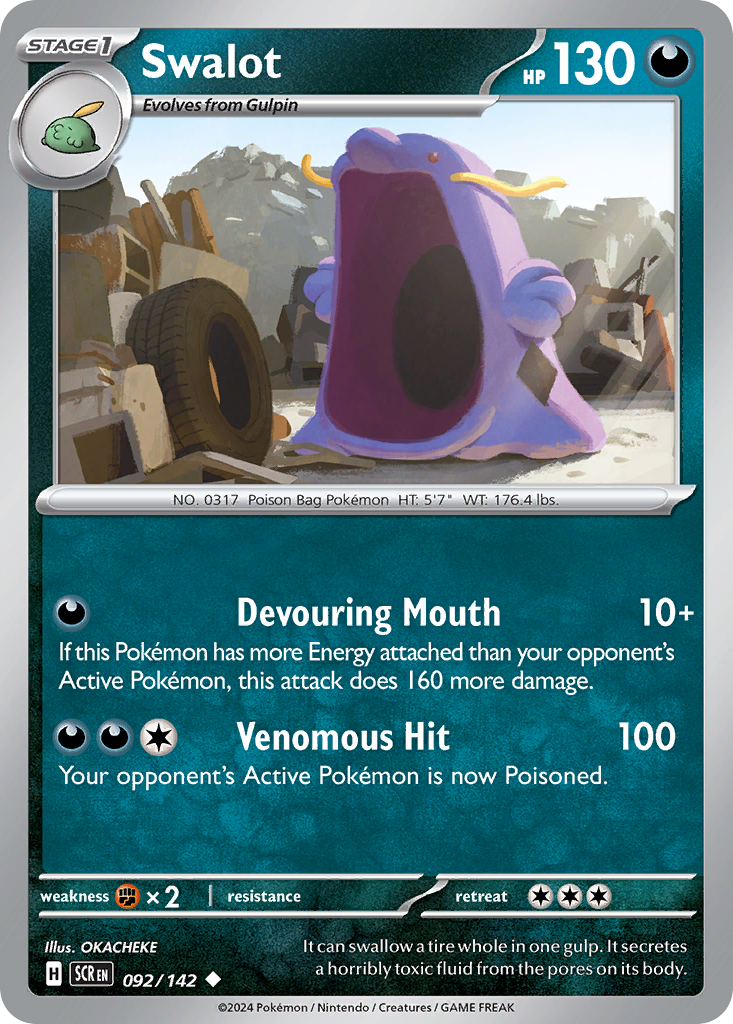Swalot Pokémon card