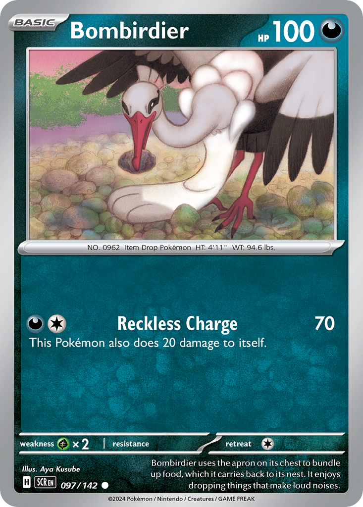 Bombirdier Pokémon card