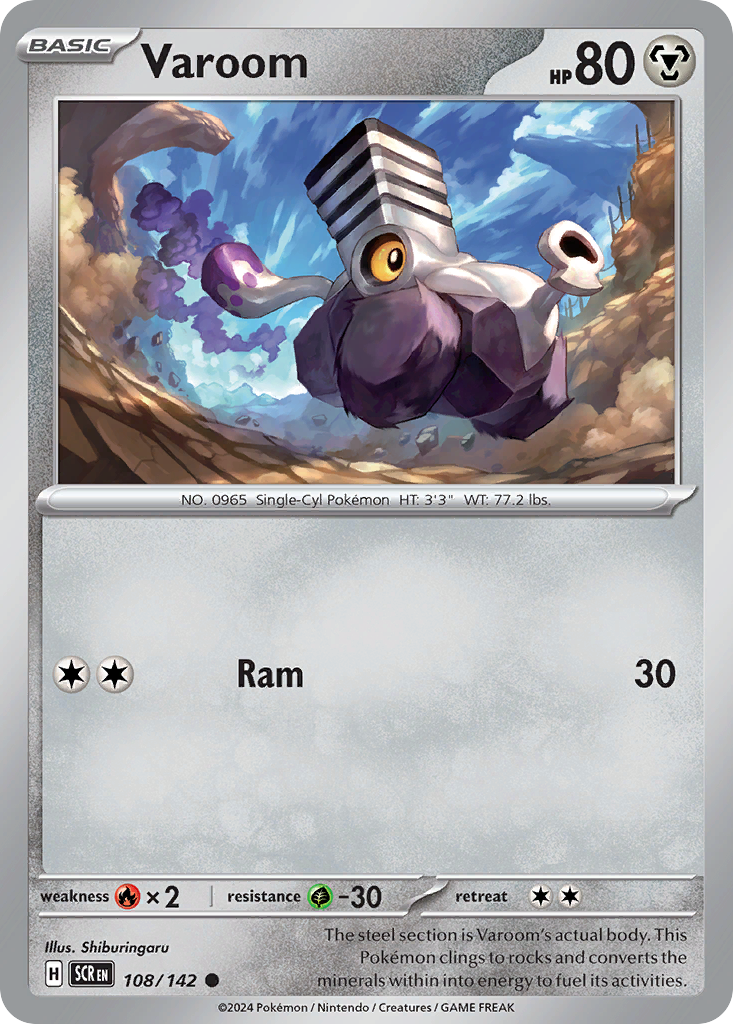 Varoom Pokémon card