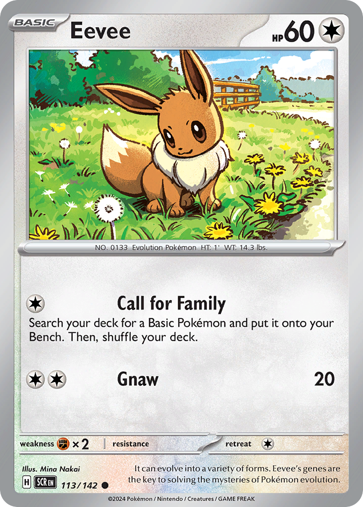 Eevee Pokémon card