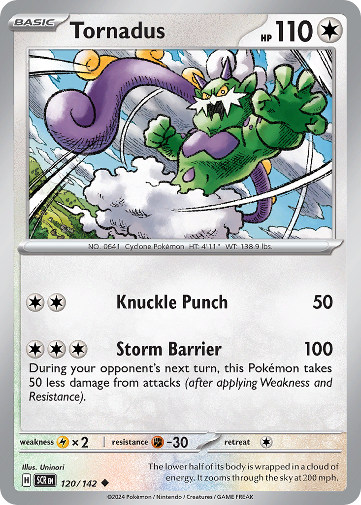 Tornadus Pokémon card