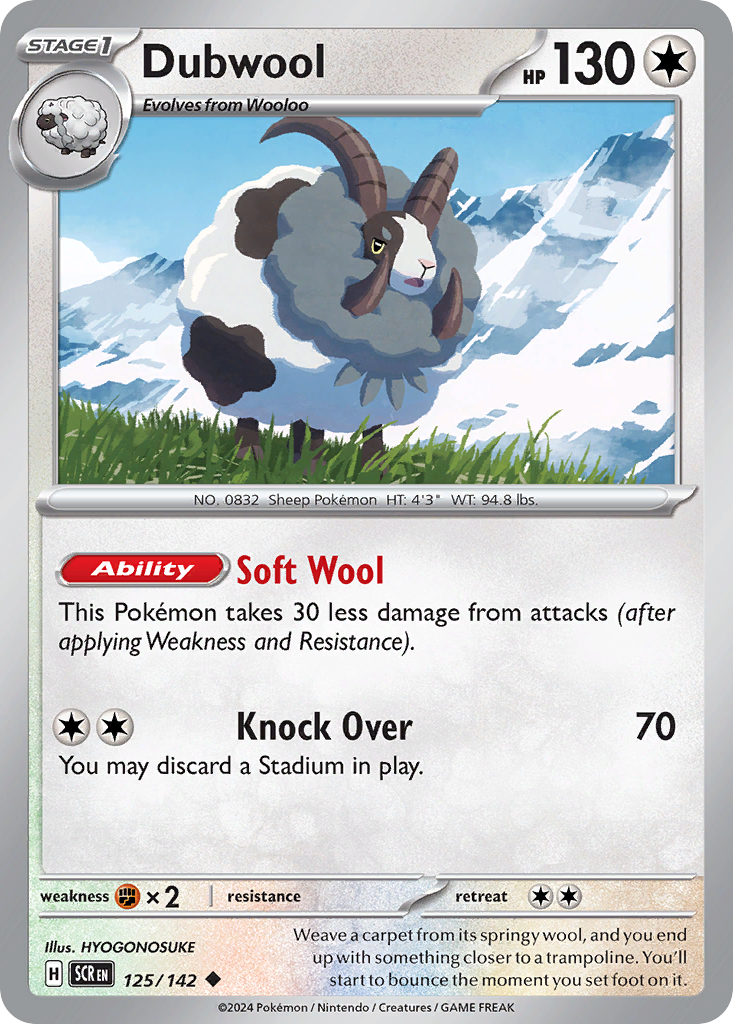 Dubwool Pokémon card