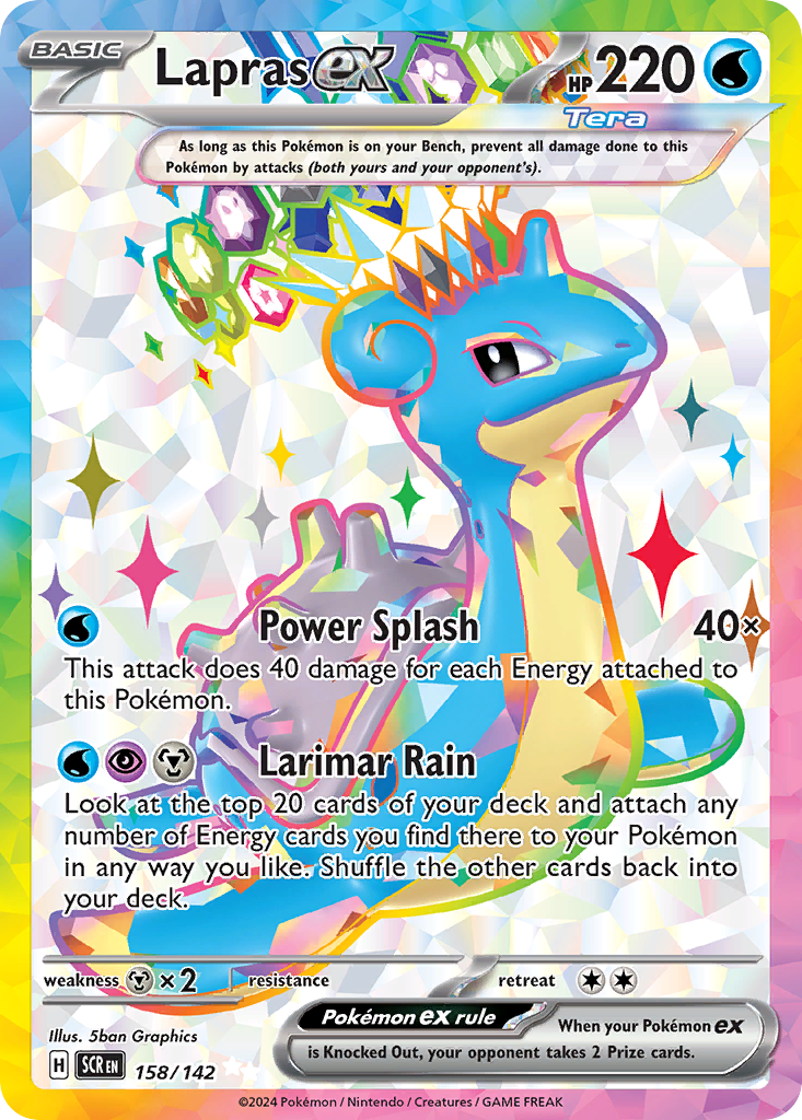 Lapras ex Pokémon card