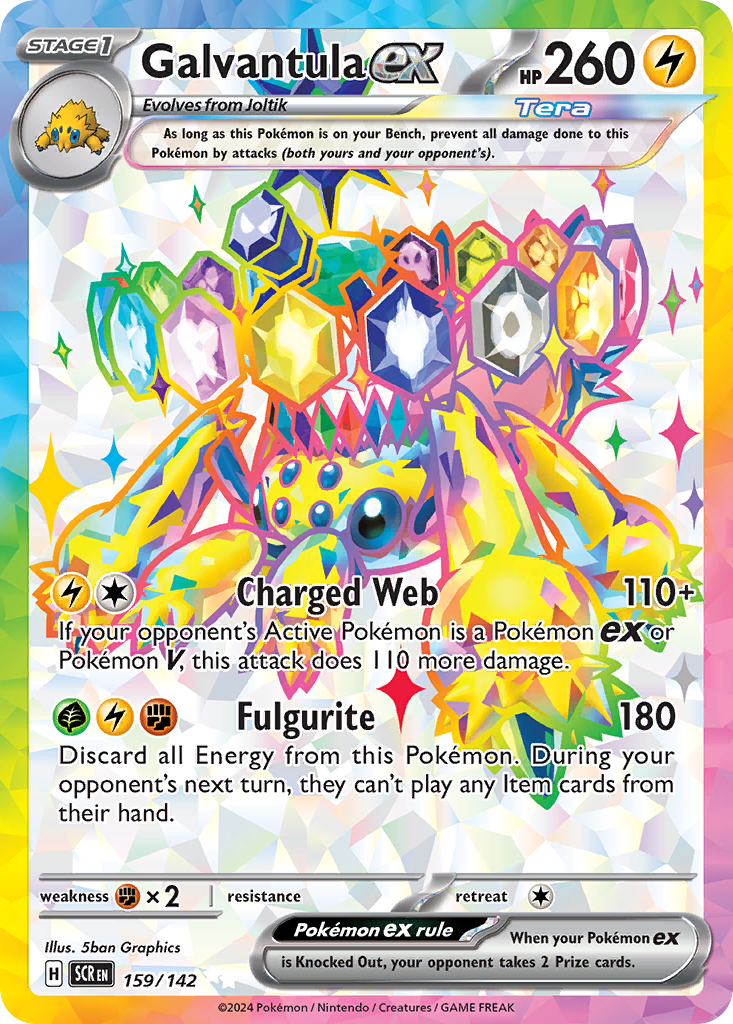 Galvantula ex Pokémon card
