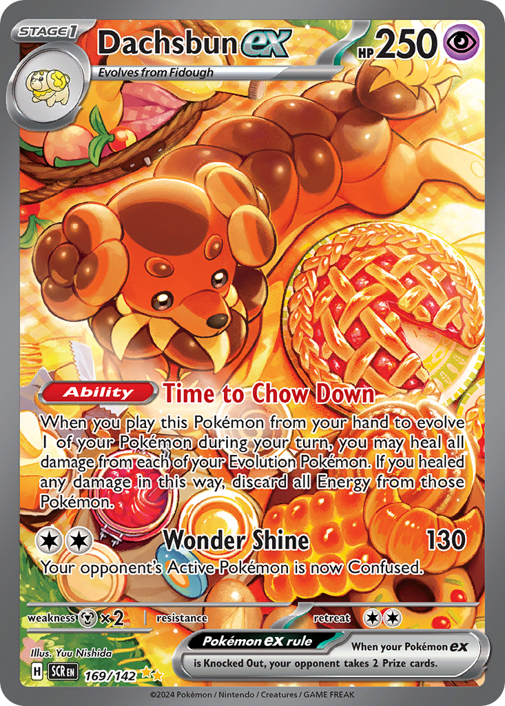 Dachsbun ex Pokémon card