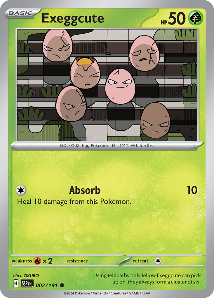 Exeggcute Pokémon card