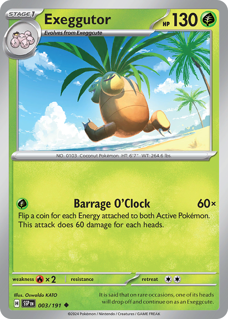 Exeggutor Pokémon card