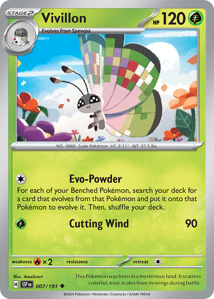 Vivillon Pokémon card