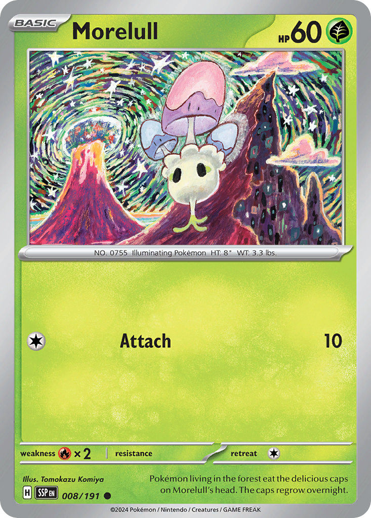 Morelull Pokémon card