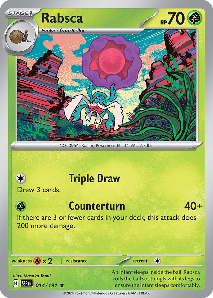 Rabsca Pokémon card