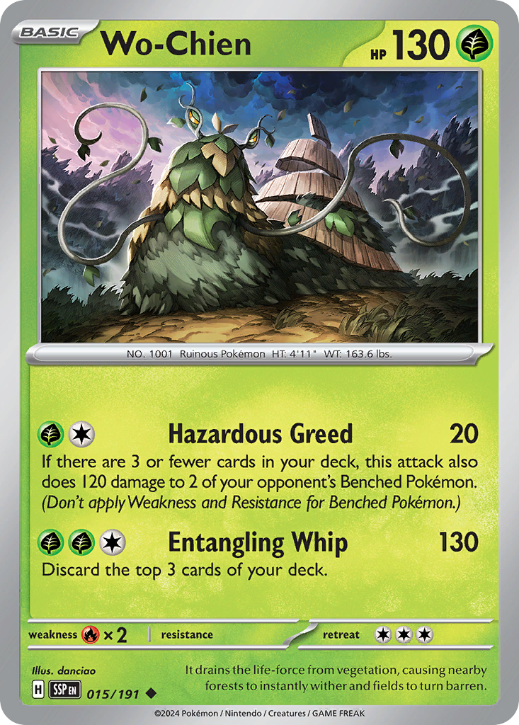 Wo-Chien Pokémon card
