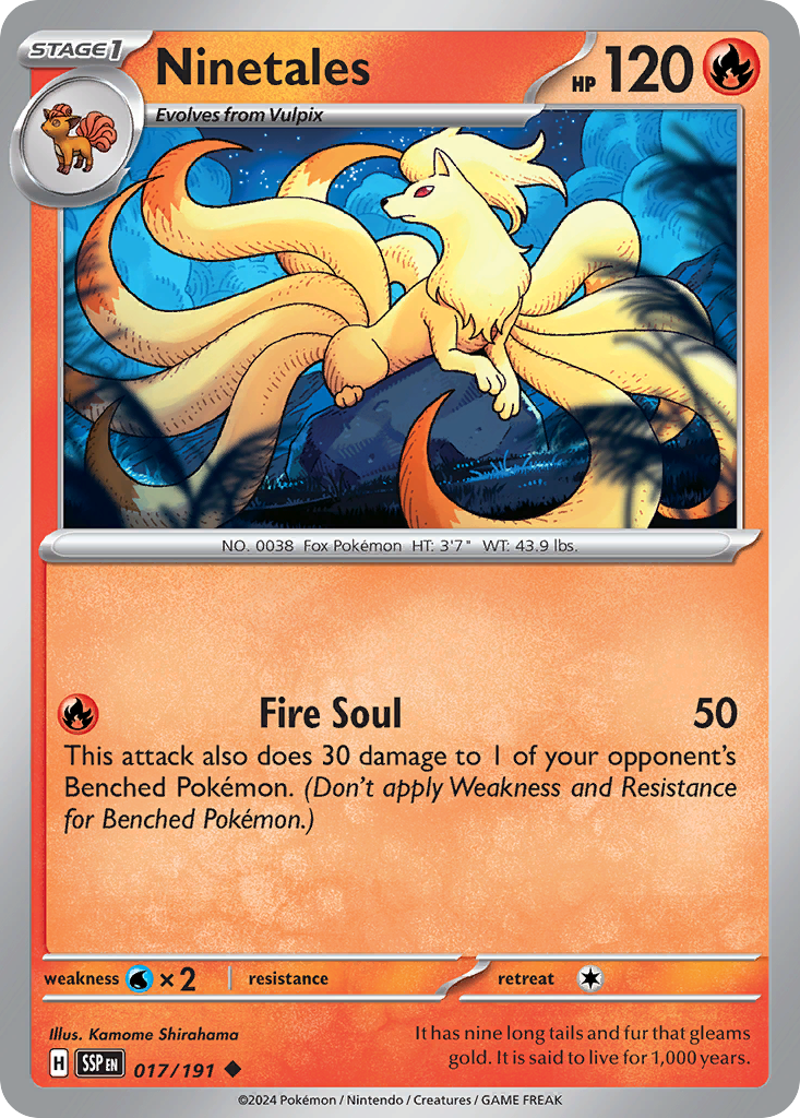 Ninetales Pokémon card