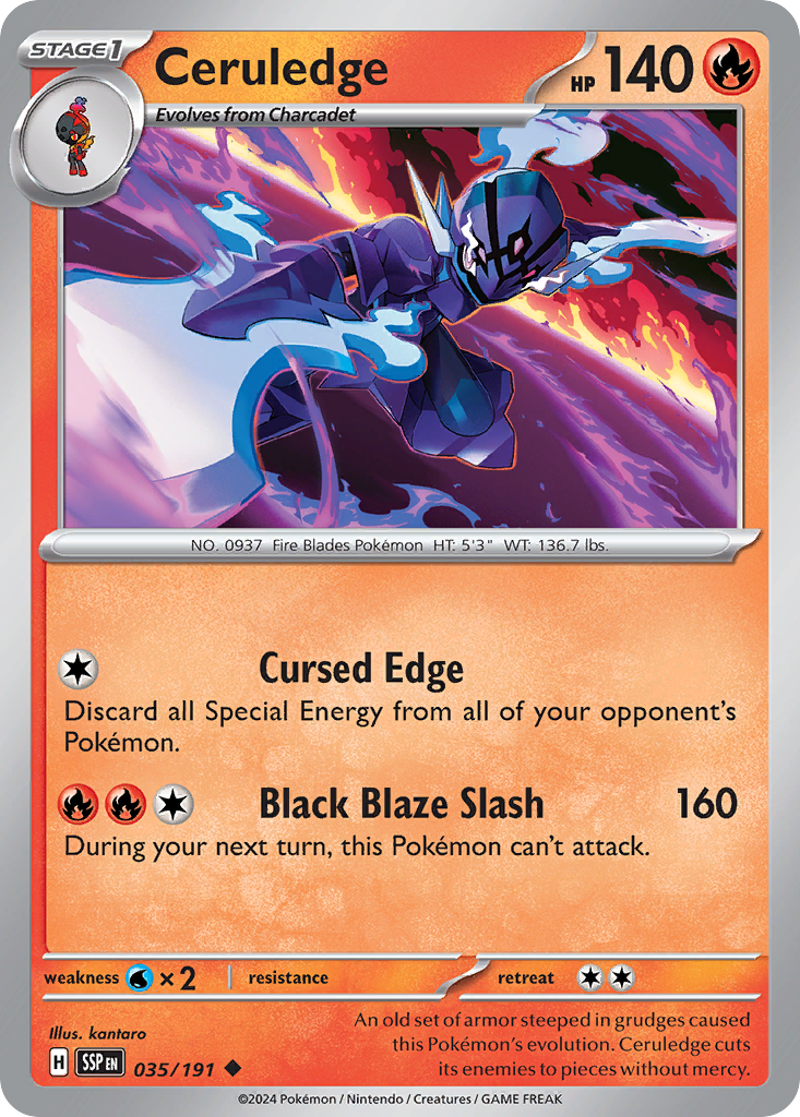 Ceruledge Pokémon card