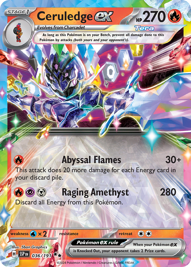 Ceruledge ex Pokémon card