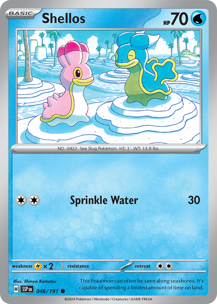 Shellos Pokémon card