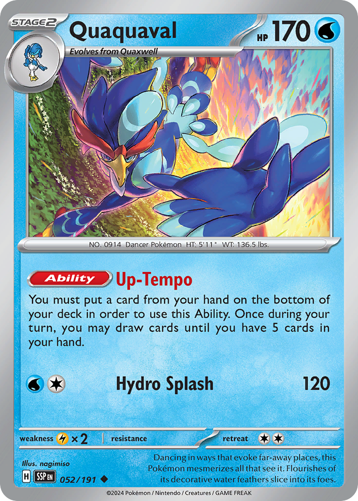 Quaquaval Pokémon card