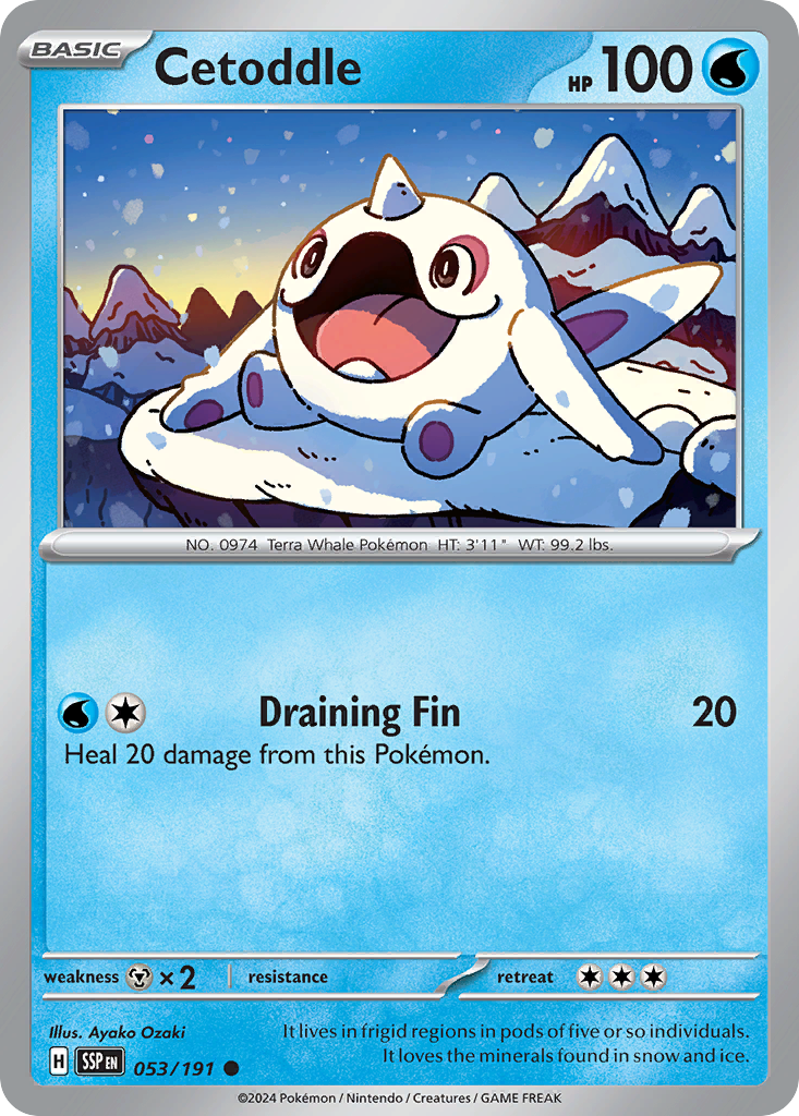Cetoddle Pokémon card