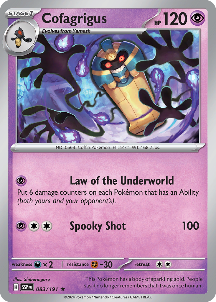 Cofagrigus Pokémon card