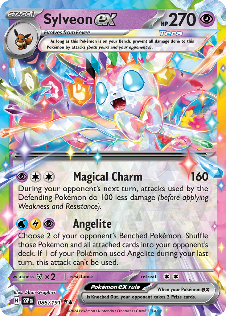 Sylveon ex Pokémon card