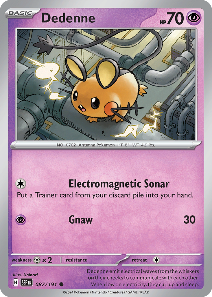 Dedenne Pokémon card