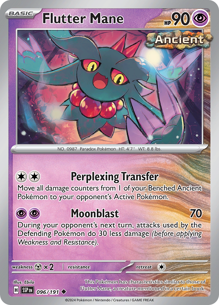Flutter Mane Pokémon card