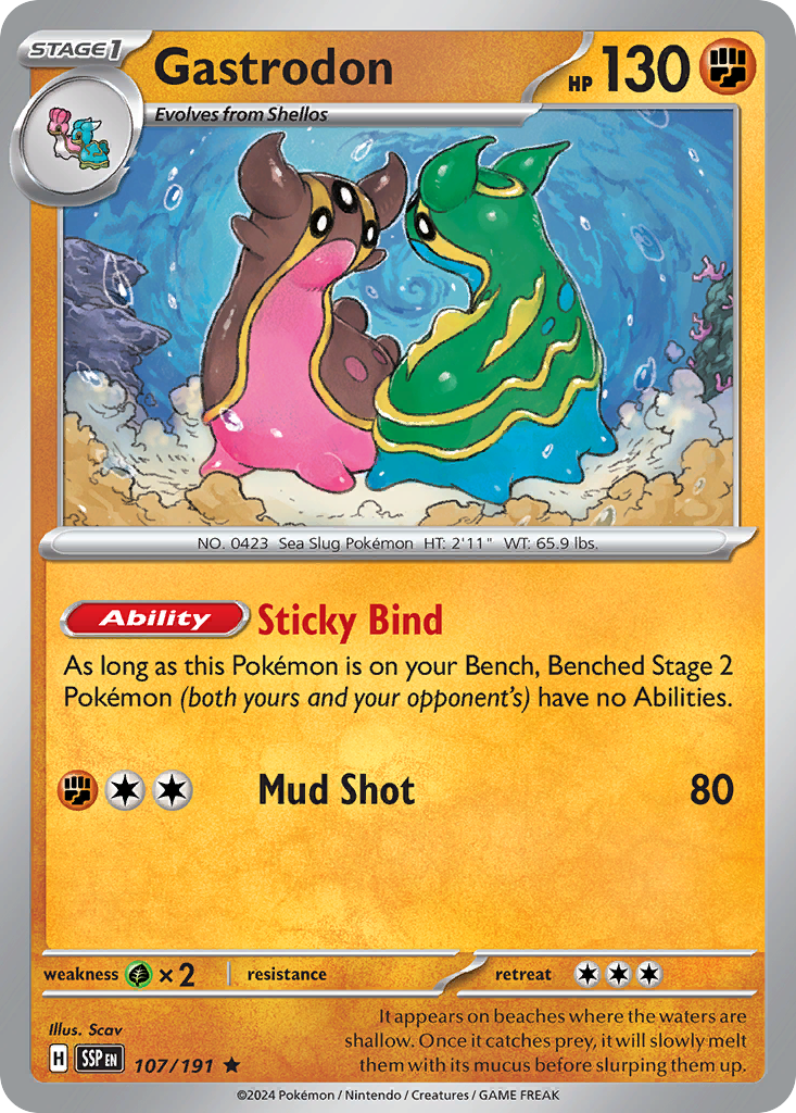 Gastrodon Pokémon card