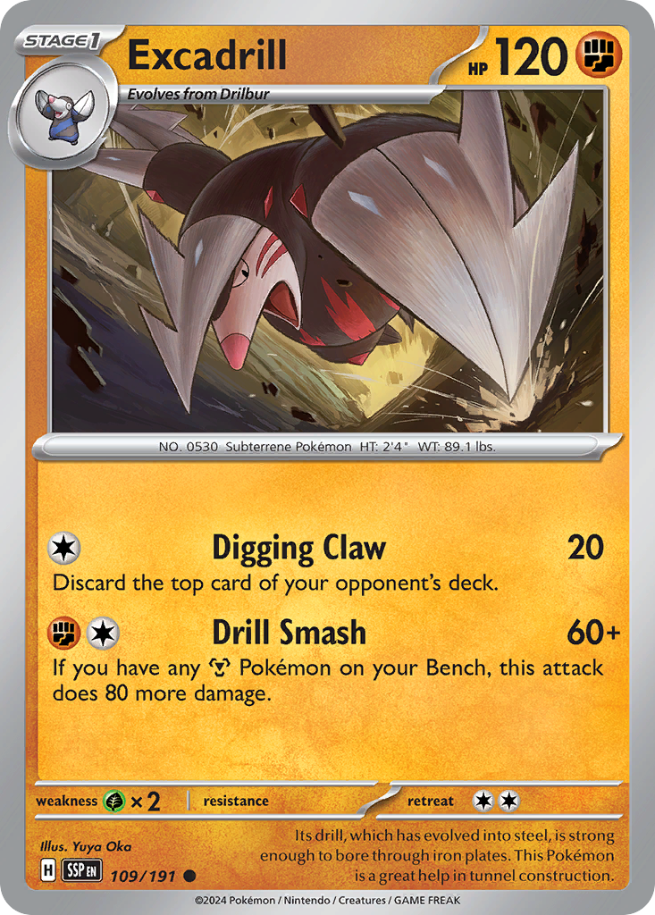 Excadrill Pokémon card