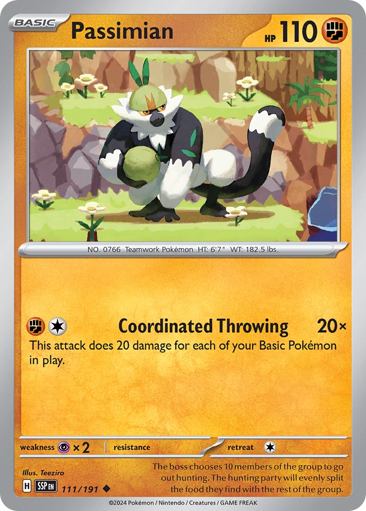 Passimian Pokémon card