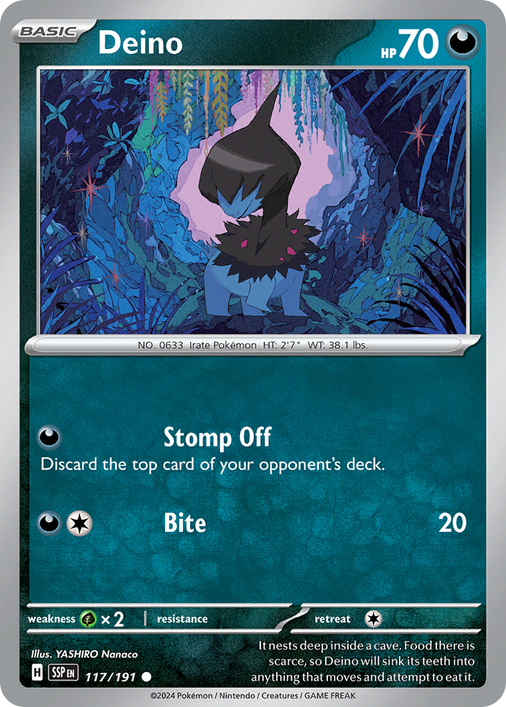 Deino Pokémon card